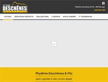 Tablet Screenshot of excavationdeschenes.com